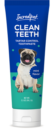 Incredipet Clean Teeth Tartar Control Dog Toothpaste 3.5 oz