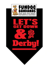Fun Dog Bandanas Get Down and Derby Pet Bandana