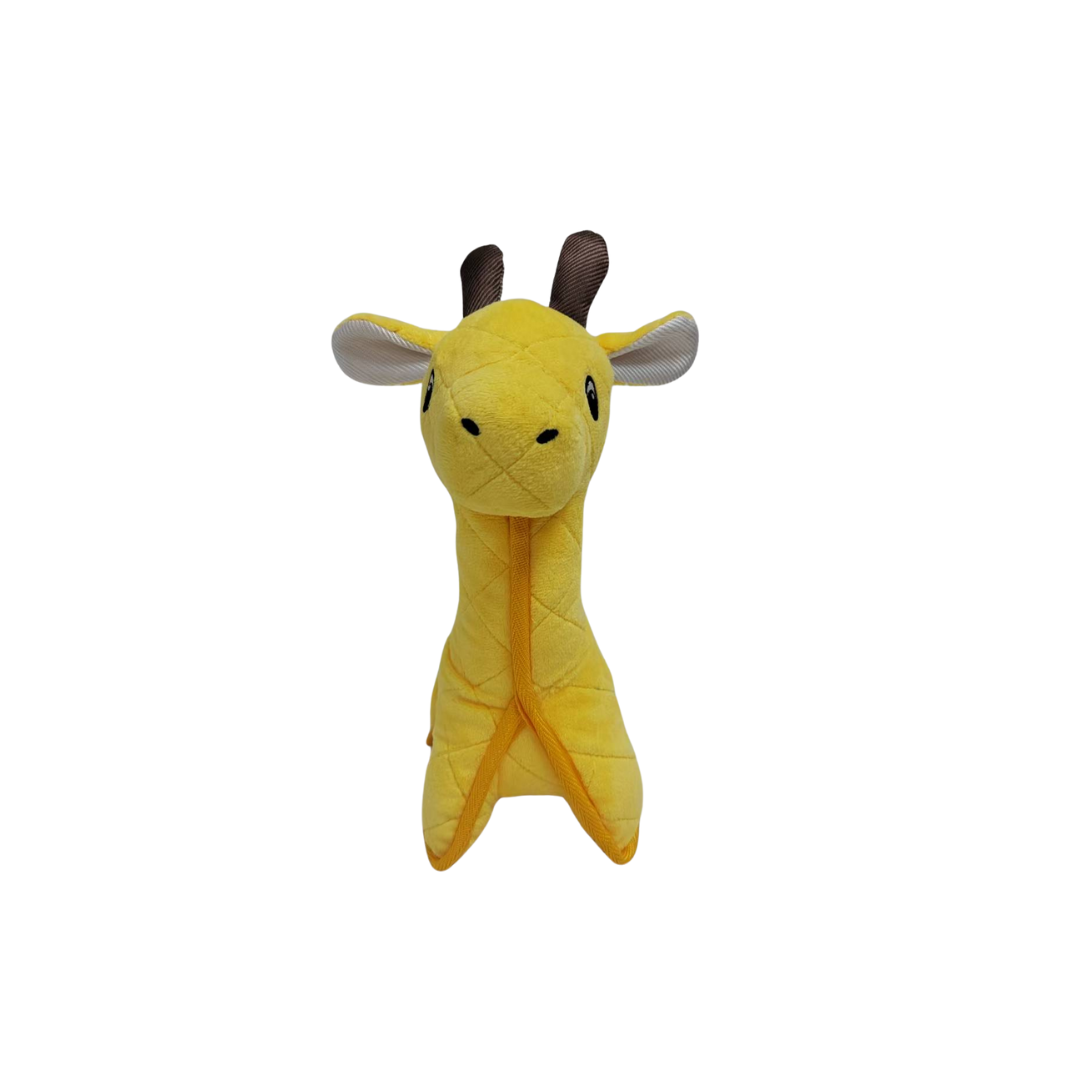 Pet Obsession Ruff N Roll Durable Plush Dog Toy- Giraffe 12 in