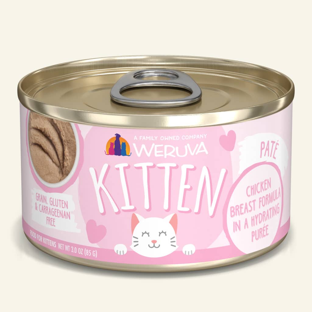 Weruva Chicken Breast Formula in a Hydrating Puree Canned Kitten Food