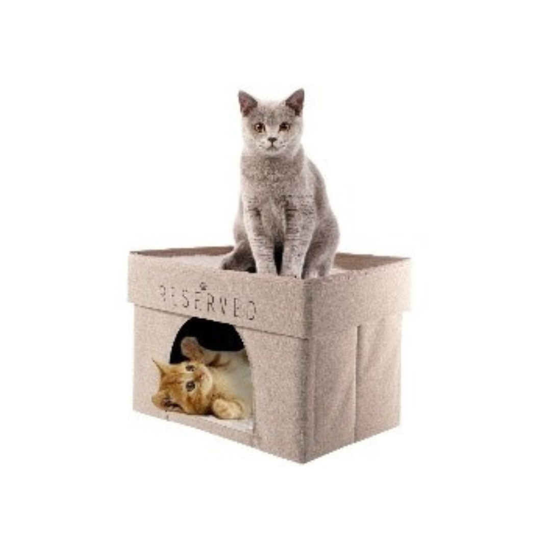 Pet Obsession Collapsible Cat Cave, 17 x 12 x 12 in