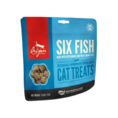 Orijen Biologically Appropriate Six Fish Freeze-Dried Cat Treats 1.25 oz