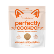Smallbatch Pet Food Perfectly Cooked Chicken Recipe Sliders Fresh Frozen Cat Food 2 lb