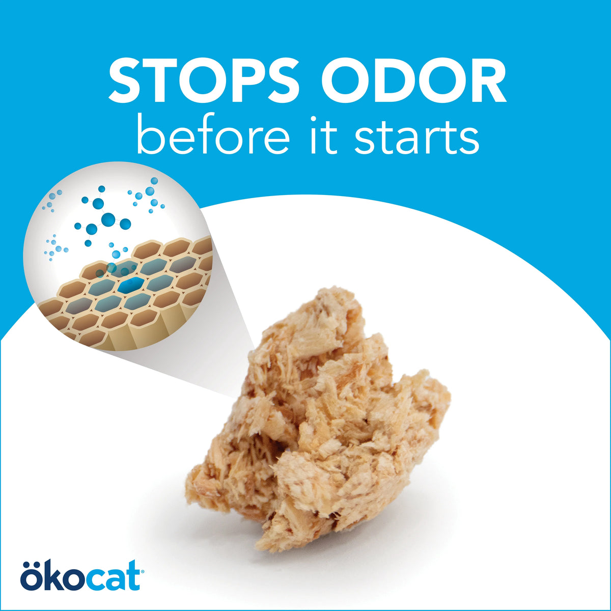 Okocat Original Premium Clumping Wood Cat Litter