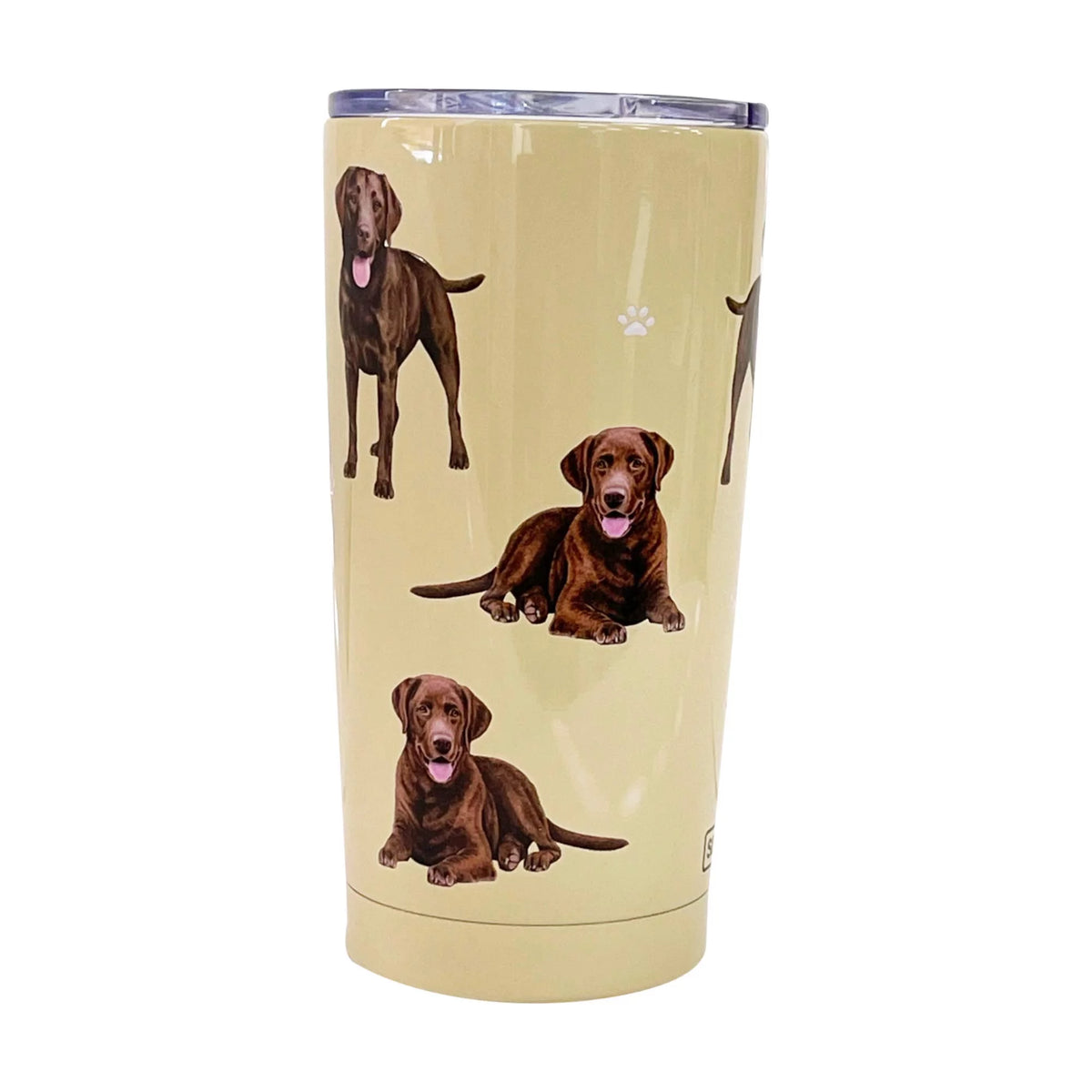 E & S Imports Serengeti Chocolate Labrador Stainless Steel, Vacuum Insulated Tumbler with Spill Proof Lid 20 oz