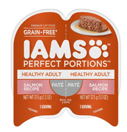 Iams Perfect Portions Adult Salmon Recipe Pate Cat Food Tray