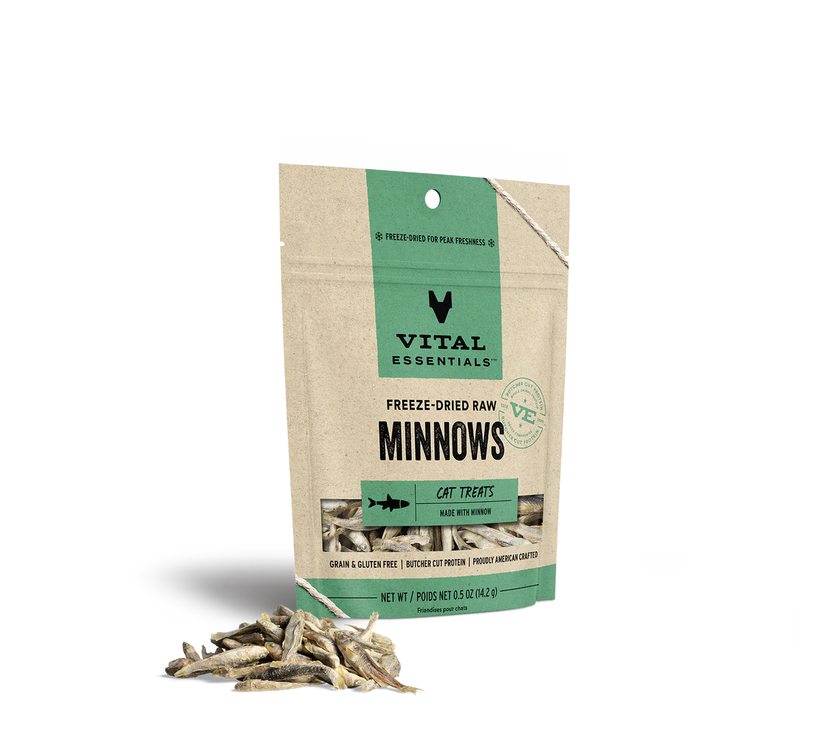 Vital Essentials VitalCat Minnows Freeze-Dried Cat Treats .5 oz