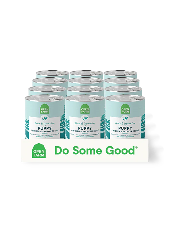 Open Farm Grain-Free Chicken & Salmon Pate Puppy Recipe Canned Dog Food