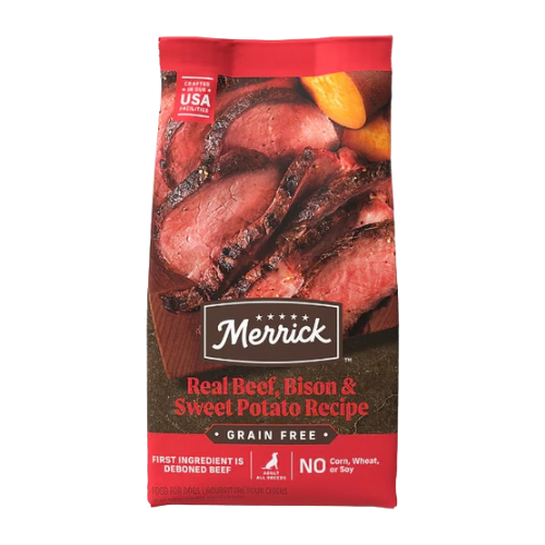 Merrick Grain-Free Adult Real Bison, Beef, & Sweet Potato Recipe Dry Dog Food