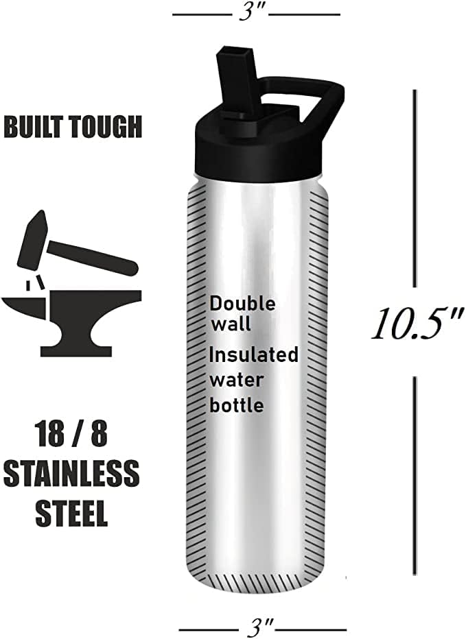 E & S Imports Serengeti Beagle Stainless Steel Water Bottle 24 oz