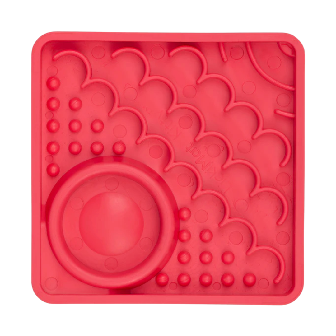 Lickimat Pink Kitty Mini Mat Cat Slow Feeder