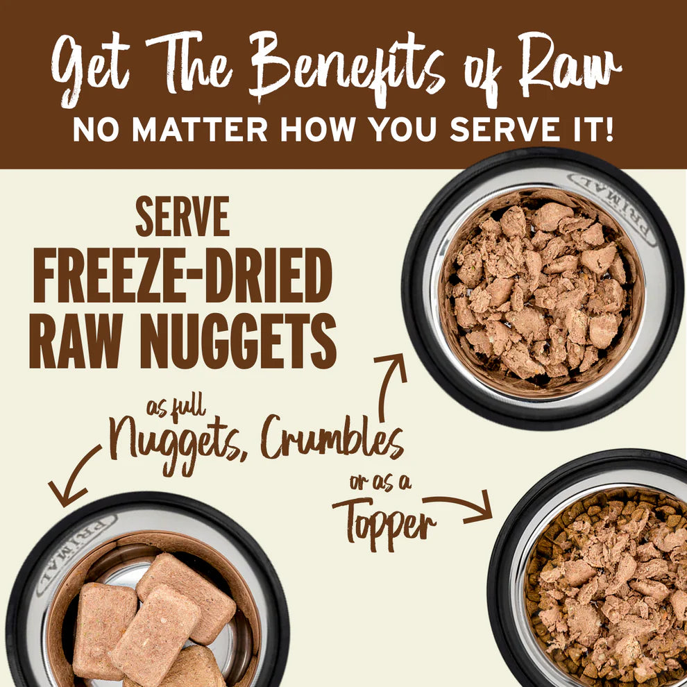 Primal Freeze-Dried Raw Rabbit Recipe Nuggets for Dogs 14 oz
