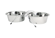Incredipet Everyday Value Stainless Steel Double Diner Pet Bowls