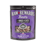 Northwest Naturals Raw Rewards Treats Freeze Dried Pork Liver for Dogs & Cats 3 oz