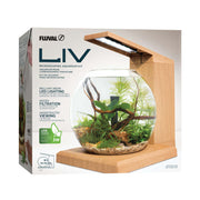 Fluval Liv Microscaping Teak Aquarium Kit 1.6 gal
