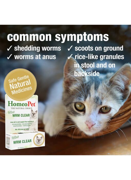Homeopet Natural Feline Wrm Clear