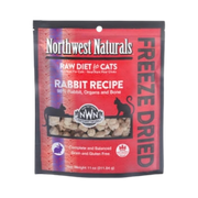 Northwest Naturals Freeze-Dried Rabbit Recipe Raw Diet For Cats 11 oz