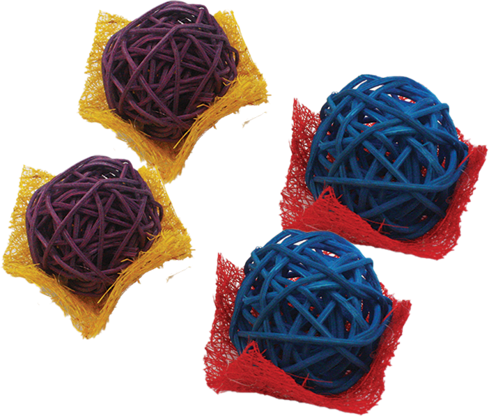 A&E Loofah Bon Bons Small Animal Chew Toy