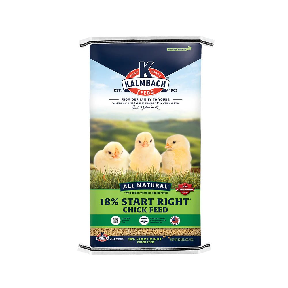Kalmbach Feeds All Natural 18% Start Right Chick Feed 50 lb