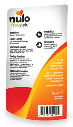 Nulo Freestyle Grain-Free Chicken in Chicken Broth Cat Food Pouch