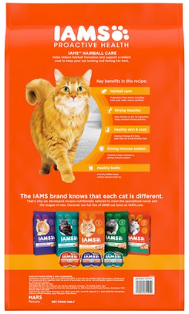Iams Proactive Health Hairball Care Dry Cat Food 7 lb