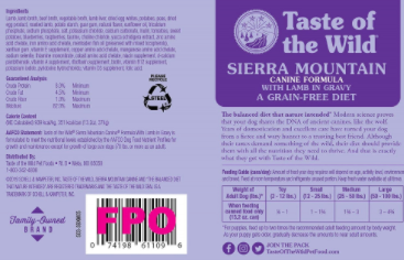 Taste Of The Wild Sierra Mountain Grain-Free Canned Dog Food