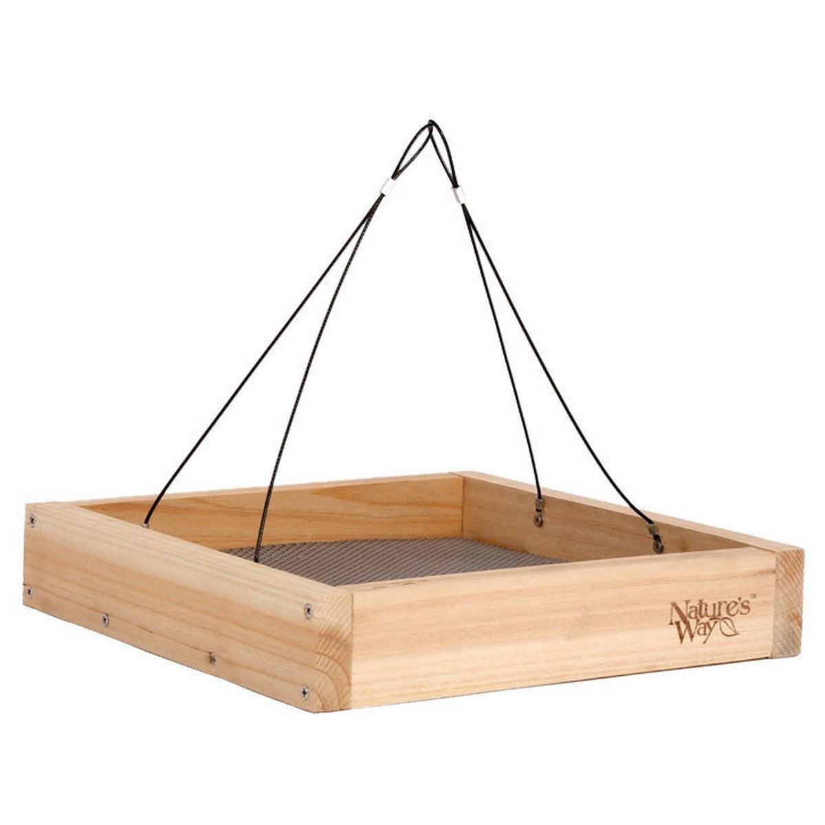 Nature's Way Cedar Tray Wild Bird Feeder 12 in