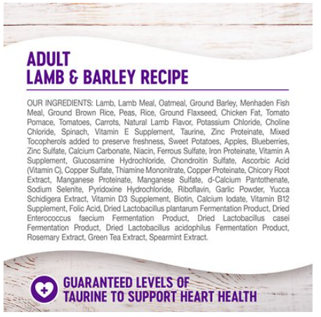 Wellness Complete Health Adult Lamb & Barley Recipe Dry Dog Food 26 lb