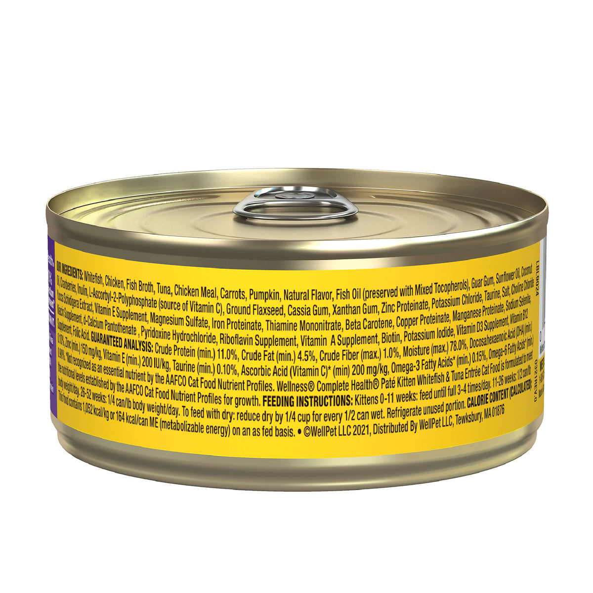 Wellness Complete Health Grain-Free Pate Whitefish & Tuna Canned Kitten Food