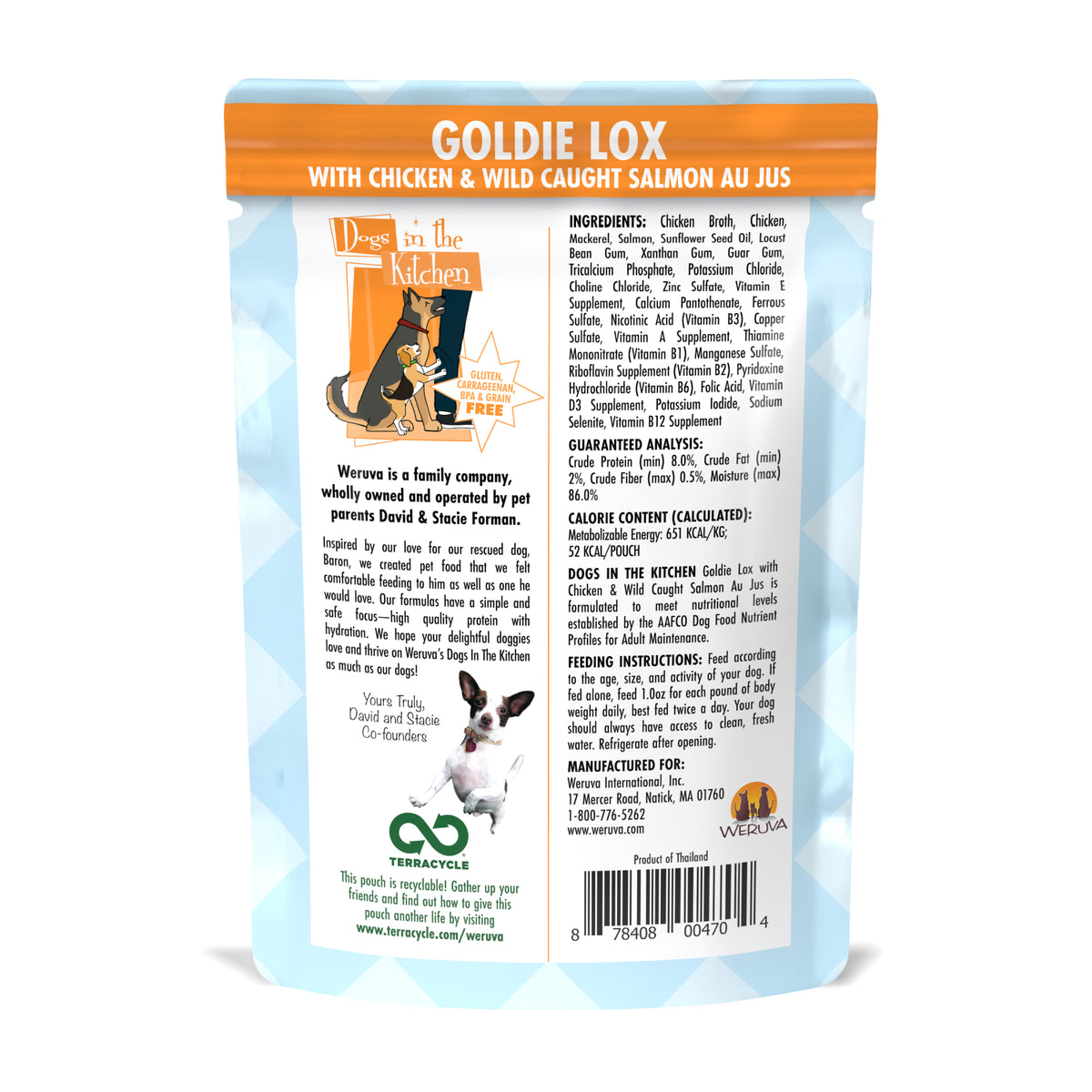 Weruva Goldie Lox with Chicken & Wild-Caught Salmon Au Jus Dog Food