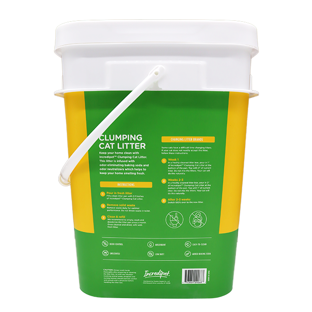 Incredipet Clumping Cat Litter Pail 35 lb