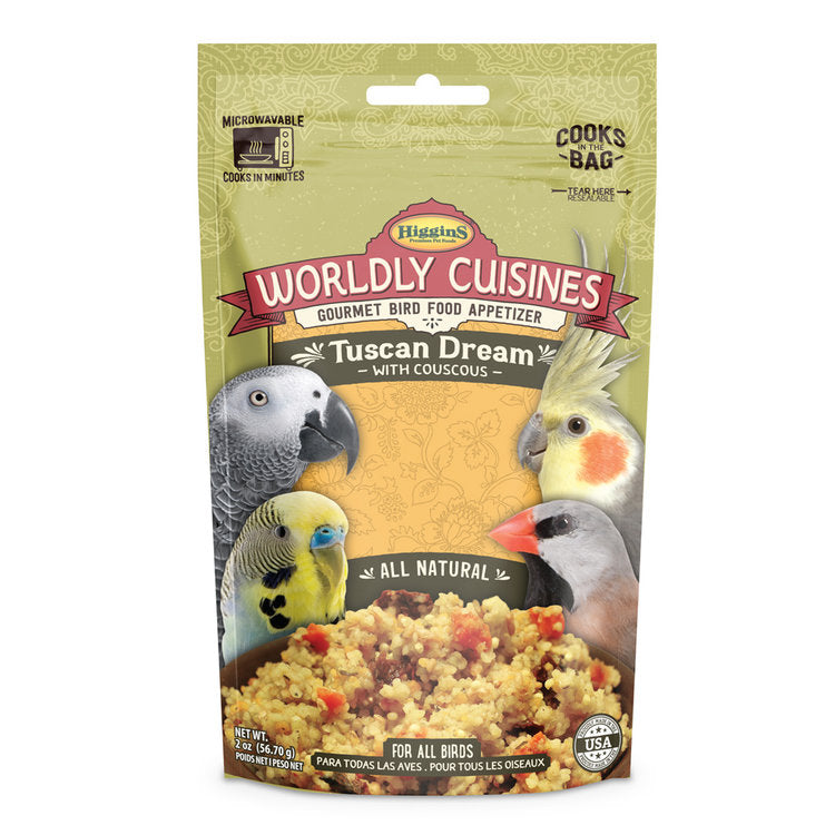 Higgins Worldly Cuisines Gourmet Tuscan Dream Gourmet Bird Food Appetizer 2 oz
