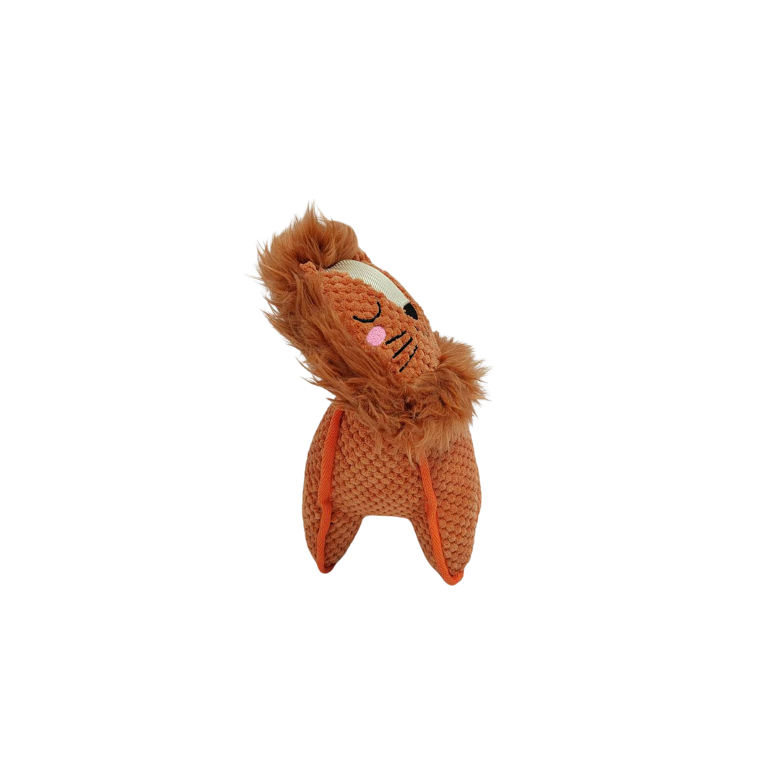 Pet Obsession Ruff N Roll Durable Plush Dog Toy- Lion 12 in