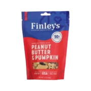 Finley's Peanut Butter & Pumpkin Crunchy Dog Biscuits 12 oz