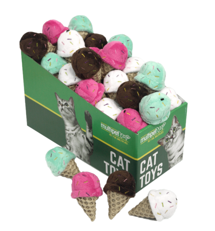 Multipet Ice Cream Cat Toy