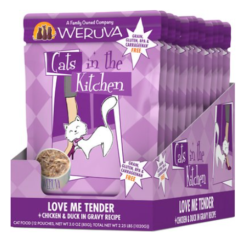 Weruva Cats In The Kitchen Love Me Tender With Chicken & Duck In Gravy Grain-Free Wet Cat Food