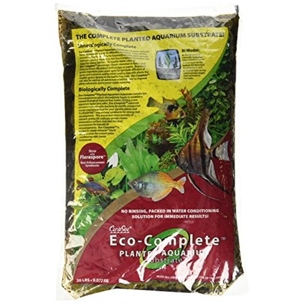 Caribsea Eco-Planted Freshwater Black Substrate for Planted Aquariums 20 lb