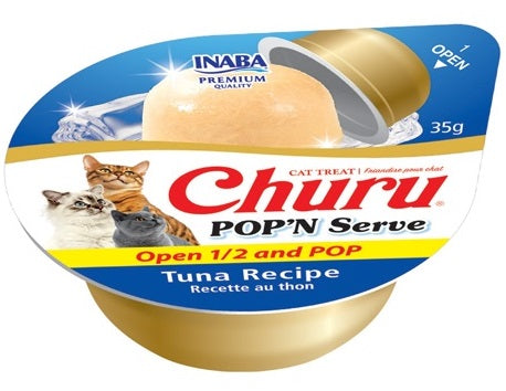 Inaba Churu POP'N Serve Tuna Recipe Cat Treat 2 pk