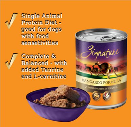 Zignature Kanagaroo Limited Ingredient Formula Grain-Free Canned Dog Food
