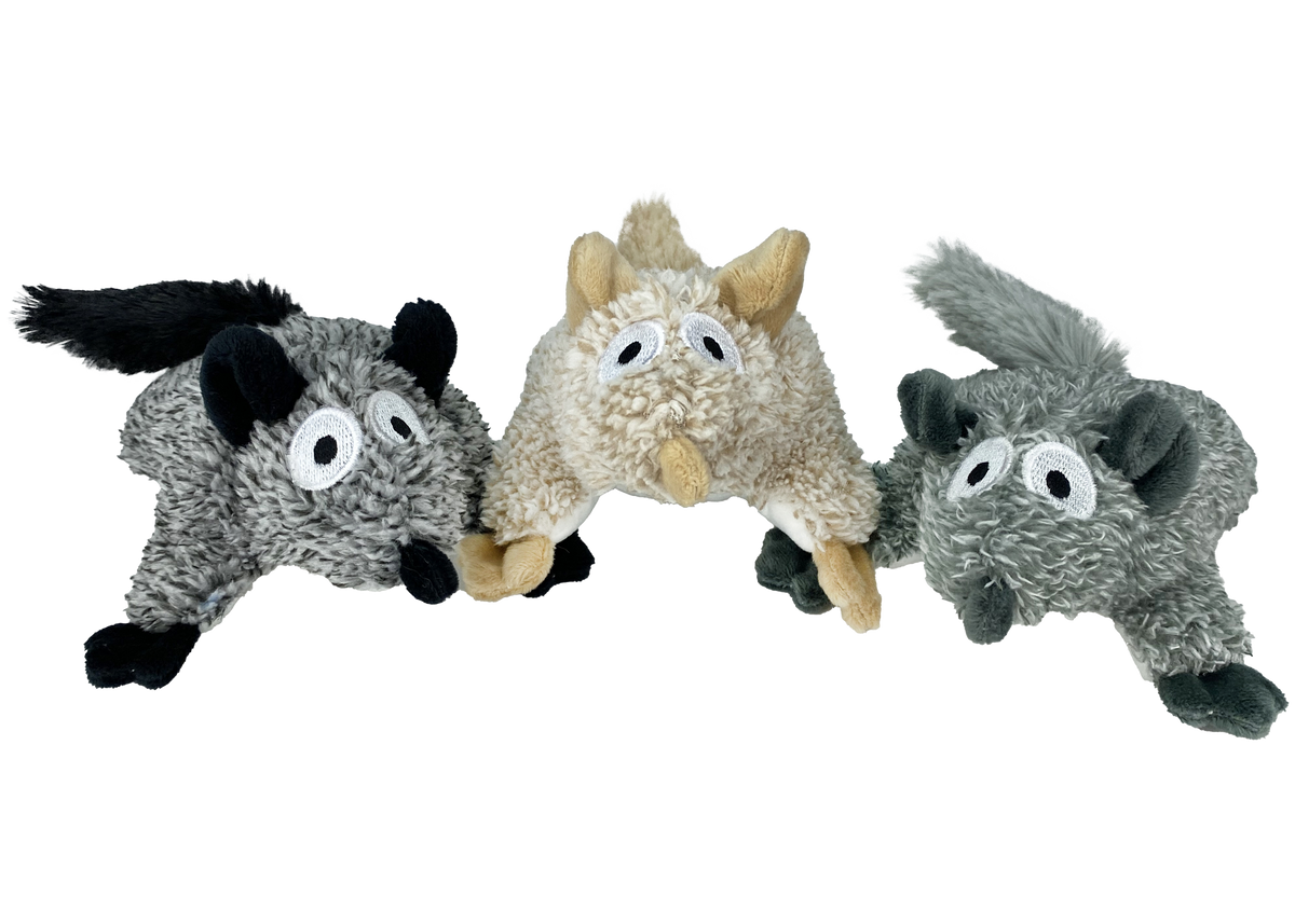 Incredipet Squirrel Plush Dog toy 4.5 in