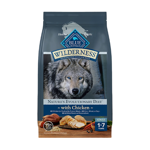 Blue Buffalo Wilderness Nature's Evolutionary Diet with Chicken & Wholesome Grains Adult Recipe Dry Dog Food