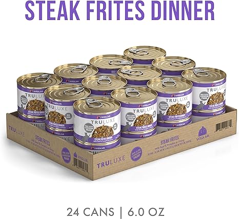 Weruva Truluxe Steak Frites Dinner with Beef & Pumpkin in Gravy Grain-Free Canned Cat Food