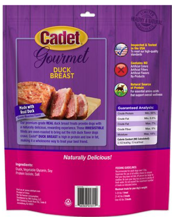 Cadet Gourmet Real Duck Breast Dog Treats