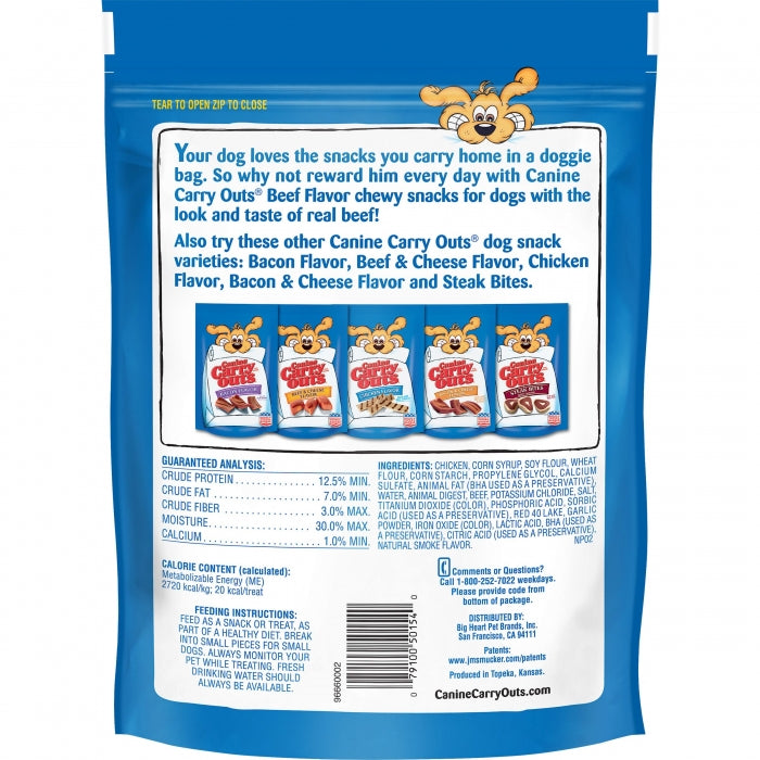 Canine Carry Outs Beef Flavor Dog Treats 22.5 oz