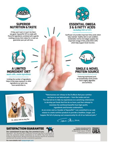Squarepet Veterinarian Formulated Solutions Skin & Digestive Support Dog Food