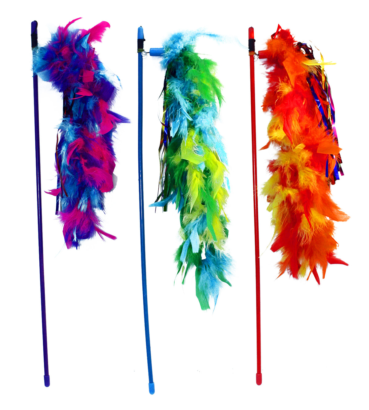 Multipet Tickle Your Fancy Cat Wand Toy, Assorted 20 in
