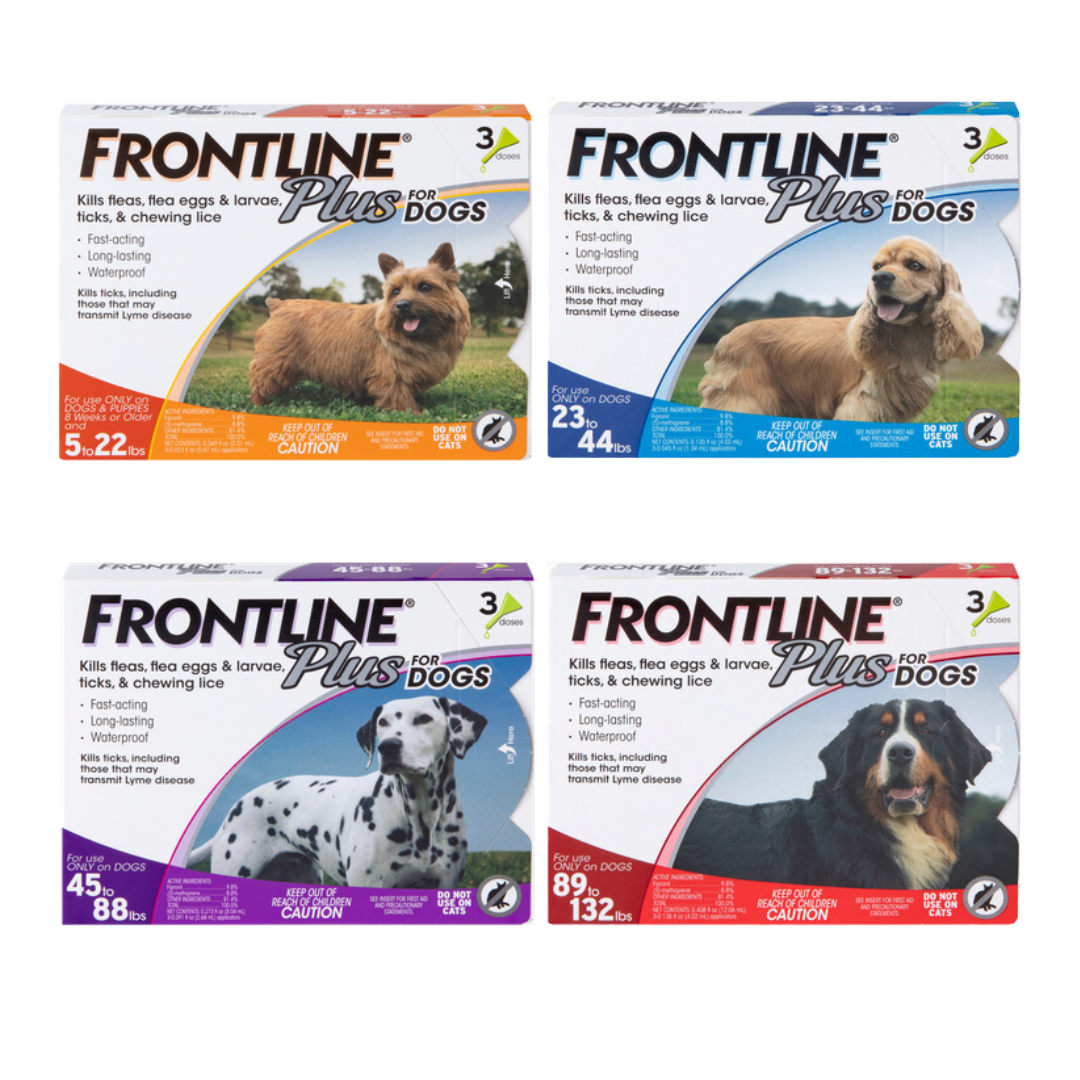 Merial Frontline Plus Flea & Tick Treatment 3 pack