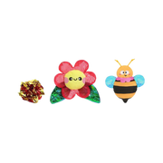 Hugsmart Bee and Flower Cat Toys 3 Pack