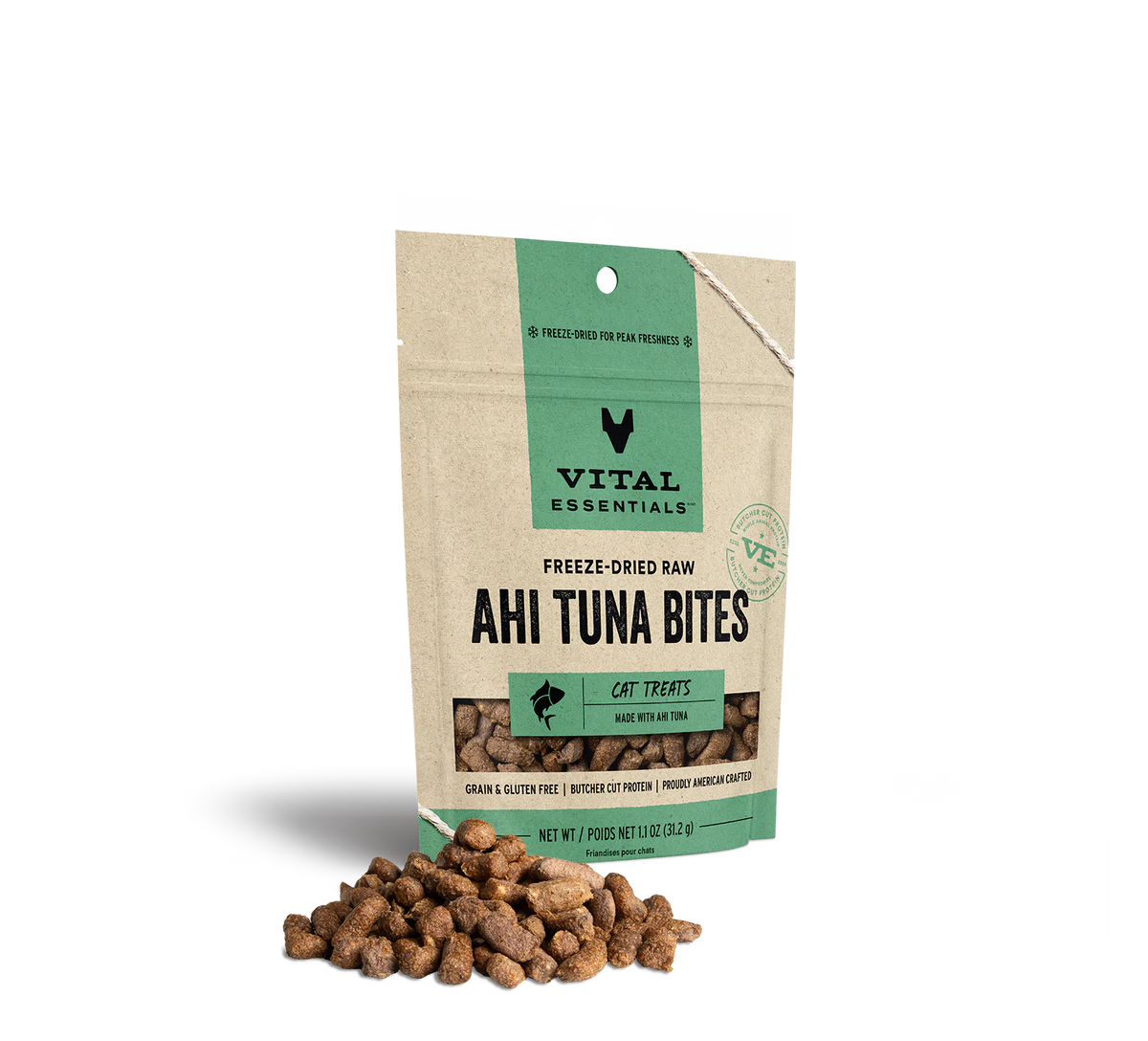 Vital Essentials VitalCat Ahi Tuna Freeze-Dried Cat Treats 1.1 oz