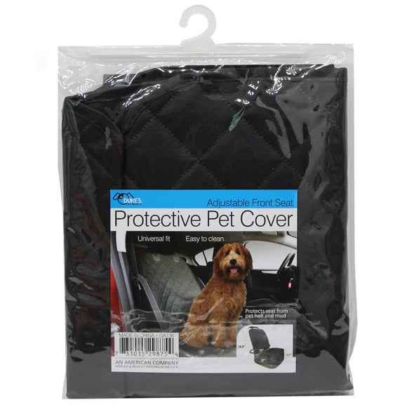Kole Imports Water Resistant Adjustable Front Car Seat Protective Pet Cover